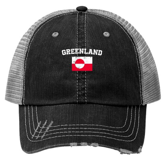 Discover Vintage Greenland Flag Trucker Hat