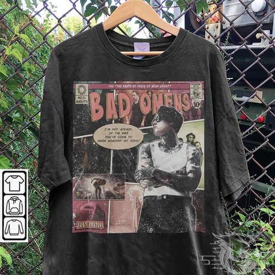 Discover Bad Omens Comic Shirt, Vintage The Death Of Peace Of Mind Album