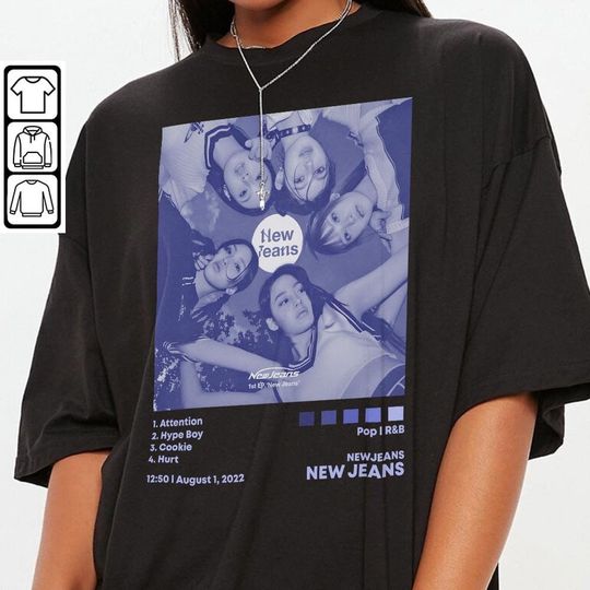 Discover Newjeans New Jeans Album T-Shirt, Newjeans Shirt