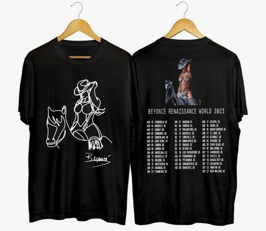 Discover Beyonce Renaissance Tour 2023 T-shirt, Renaissance Two Sides Shirt, Beyonce Merch Shirt