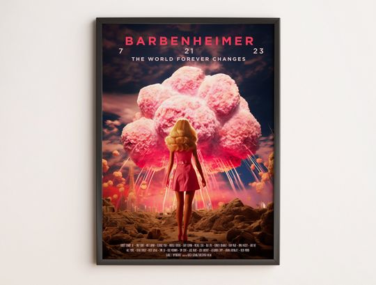 Discover Barbenheimer Barbie Movie Oppenheimer Poster