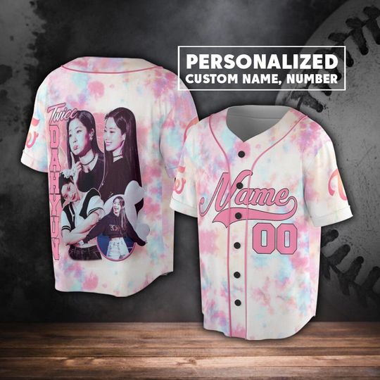 Discover Personalized Name Custom Dahyun Kpop Baseball Jersey, Dahyun Baseball Jersey Shirt