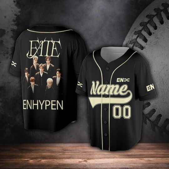 Discover Custom Enhypen Kpop Baseball Jersey, Personalized Number and Name Heeseung Jay