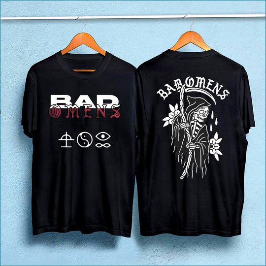 Discover Fade Reaper Tee, Bad Omens T-Shirt, Band Track List 2023 Shirt