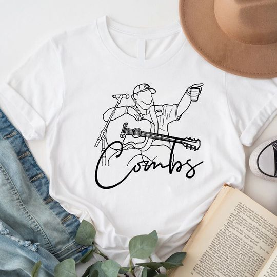 Discover Country Music Shirt, Guitar Singer Shirt, Outline Art Shirt, Cowboy shirt, Western Shirt, Country Music Concert, World Tour 2023
