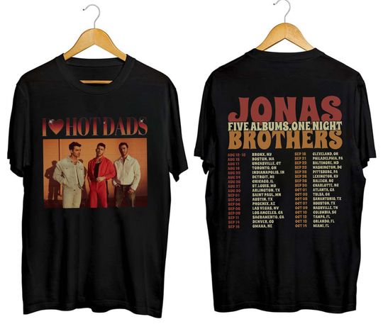 Discover Jo.nas Brothers Shirt, Five albums. one night shirt, Jo.nas Brother Merch