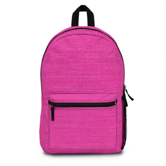 Discover Hot Neon Pink Doll Like Backpack