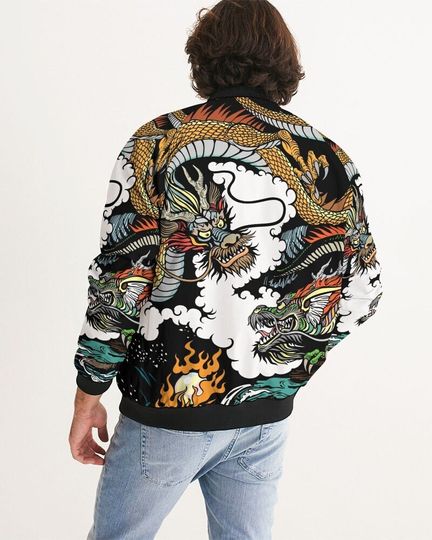 Discover Legendary Dragon Battle Bomber Jacket