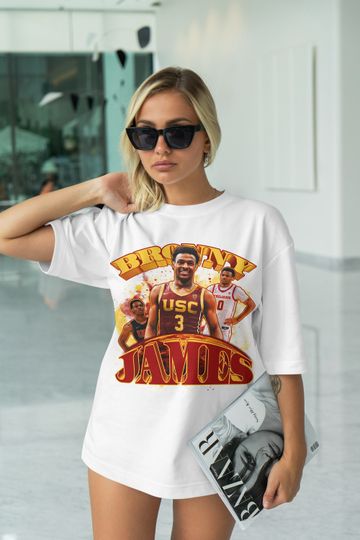 Discover Bronny James T-shirt, Basketball, Bootleg 90s Graphic Tee, Lebron James