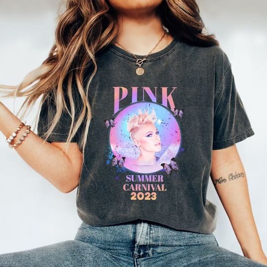 Discover P!nk Pink Singer Summer Carnival 2023 Tour Shirt