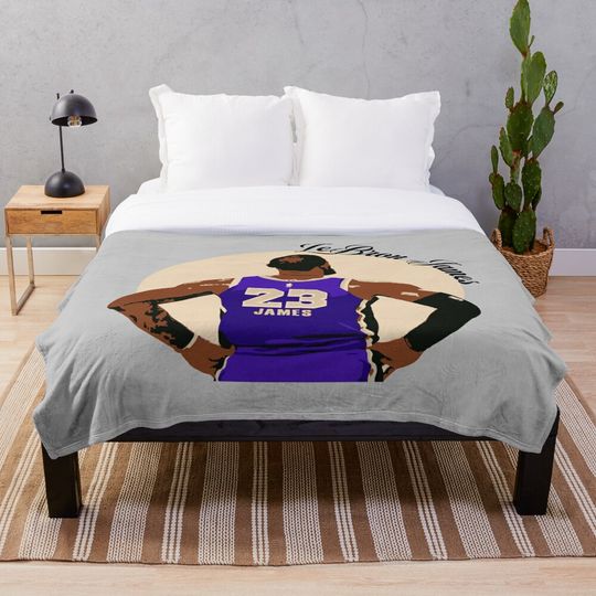 Discover lebron james illustration  ,lebron james art  Throw Blanket