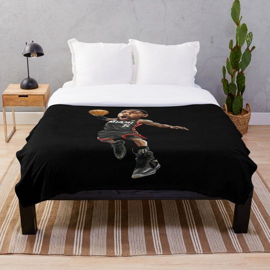 Discover LeBron James 6 Art Chibi Throw Blanket