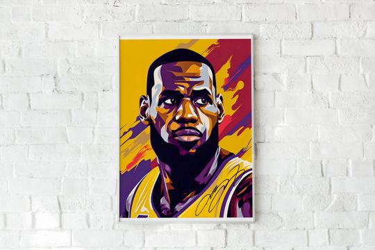 Discover Lebron James Vexel Art Poster