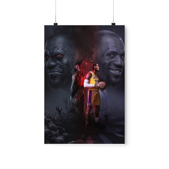 Discover Lebron James-beautifull wall artpiece handmade-Premium Matte Vertical Posters