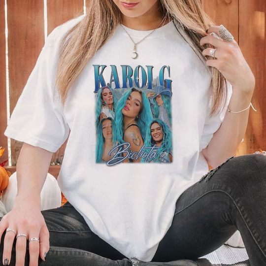 Discover Karol G Vintage T-Shirt, Karol Gift For Women and Man Unisex T-Shirt