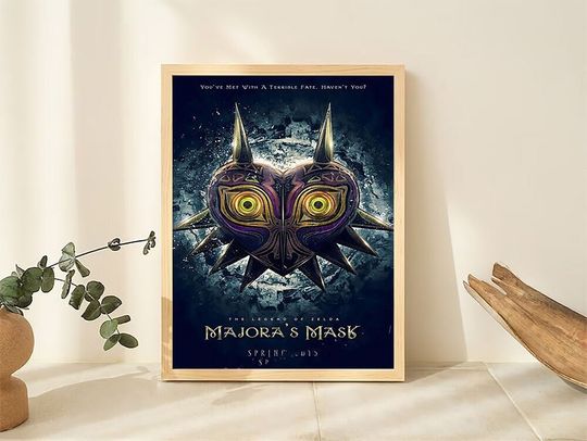 Discover The Legend of Zelda: Majora's Mask Poster, Inspired Poster, Terrible Fate, The Legend of Zelda Print, Video Game Gift, Home Decor, Wall Art