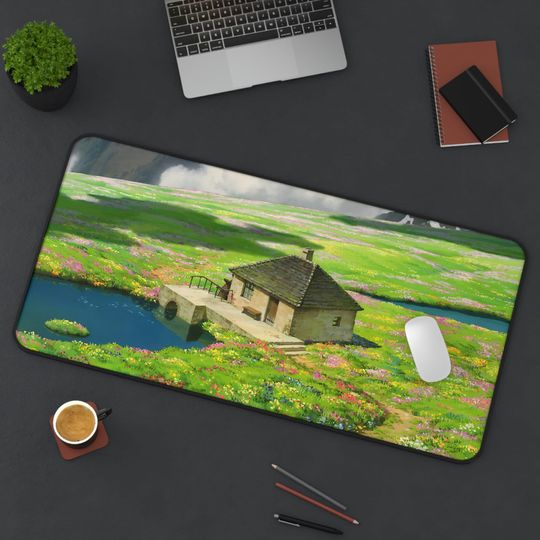 Discover Anime Scenery House Desk Mat