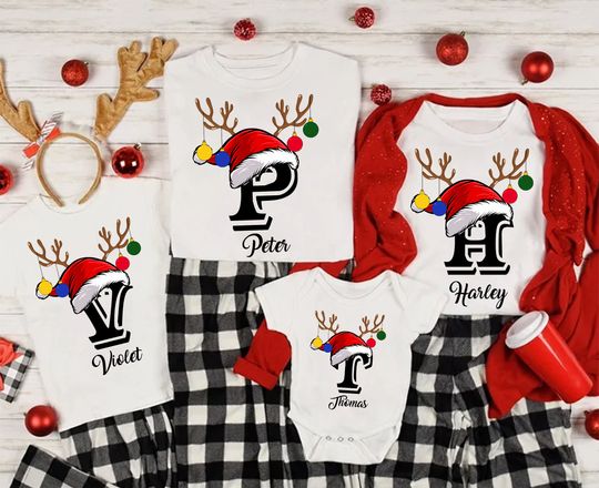 Discover Personalized Christmas Family Shirt - Matching Holiday Apparel