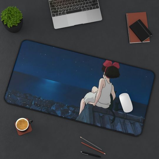 Discover Kiki's Delivery Service Desk Mat