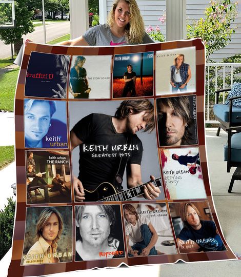 Discover Keith Urban Collection Albums Fleece Blanket