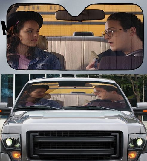 Discover Barry And Erica Car Sunshade, Family Auto Sunshade, Childhood Car Sun Visor