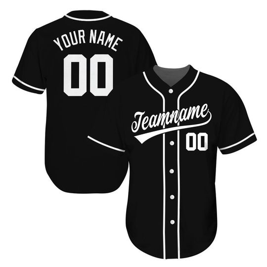 Discover Black Sport Baseball Jerseys Personnalisé