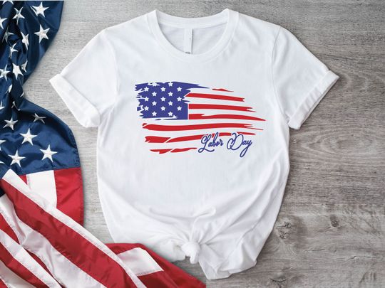 Discover Labor Day USA Flag Shirt, American Worker Tee