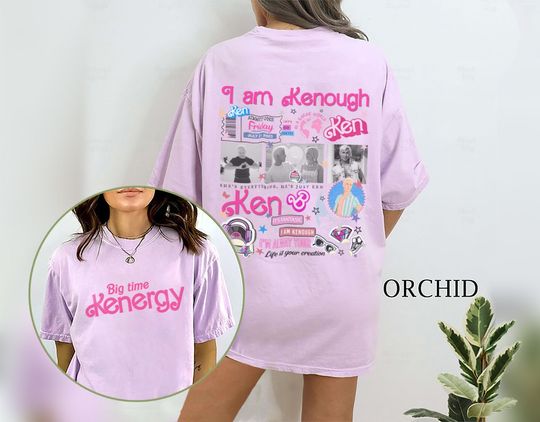 Discover Big time kenergy, kenergy shirt, I am kenough shirt, Ken shirt, Kenough tee, barbi shirt, I am enough shirt