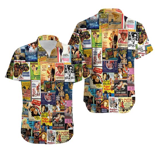 Discover OLD MOVIE POSTER Hawaiian Shirt