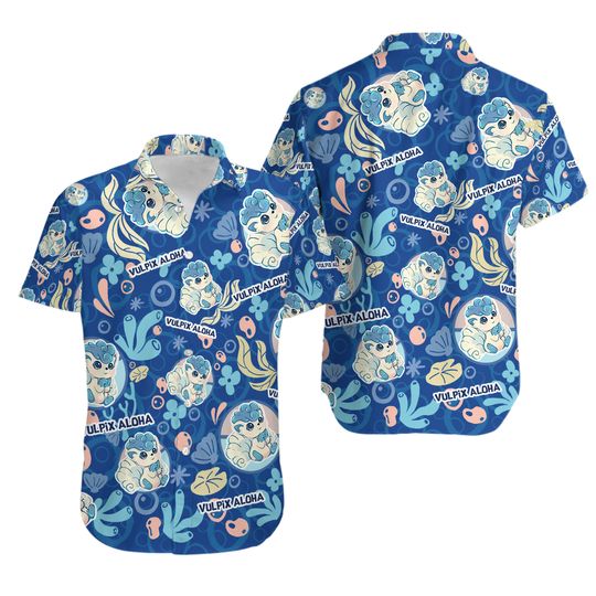 Discover Vaporeon Water PKM Hawaiian Shirt