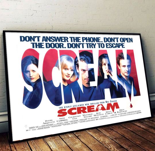 Discover Scream (1996) Movie Poster Design 2 Poster