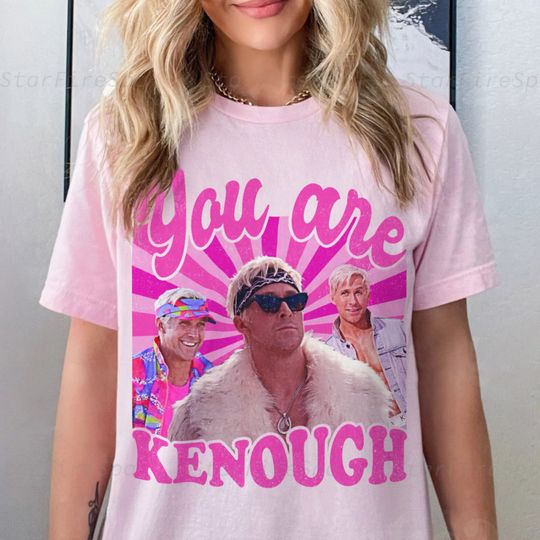 Discover You Are Kenough Shirt, Ryan GosIing Shirt, Barbi 2023 Shirt, I Am Kenough Shirt, I Am Kneough Tee
