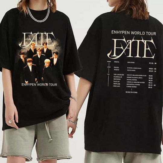 Discover Enhypen 2023 Fate World Tour Shirt