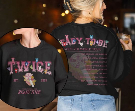 Discover 2 sides Twice Ready To Be Tour 2023 Sweatshirt