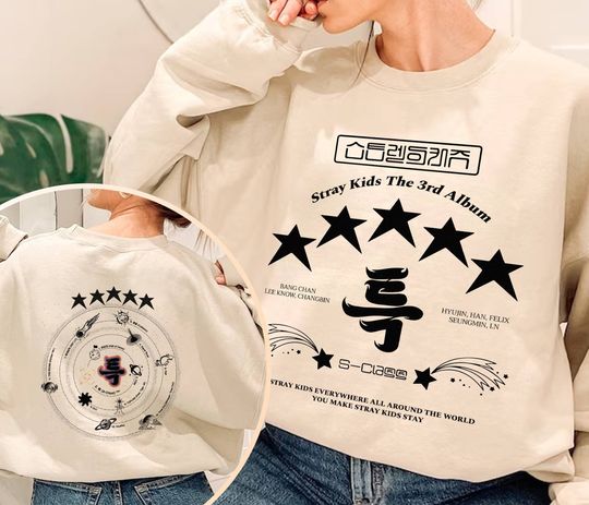 Discover Stray Kids 5 Star Sweatshirt | S Class Stray Kids Sweatshirt