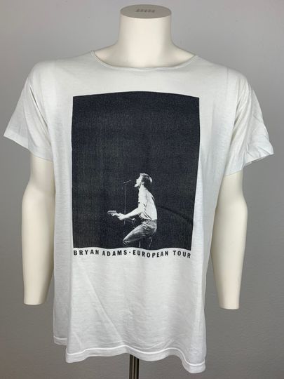 Discover BRYAN ADAMS 1988 T-Shirt Vintage European Tour 1988
