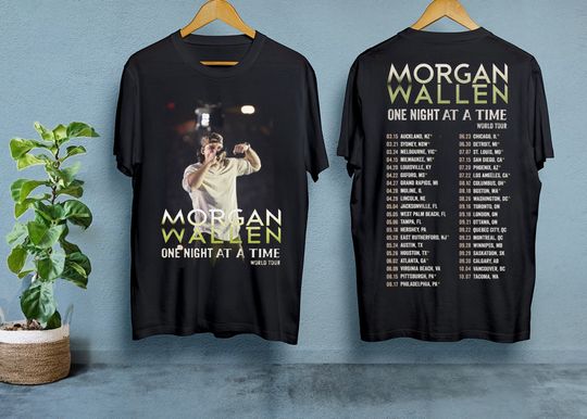 Discover Wallen Western One Night At A Time 2023 Tour Shirt