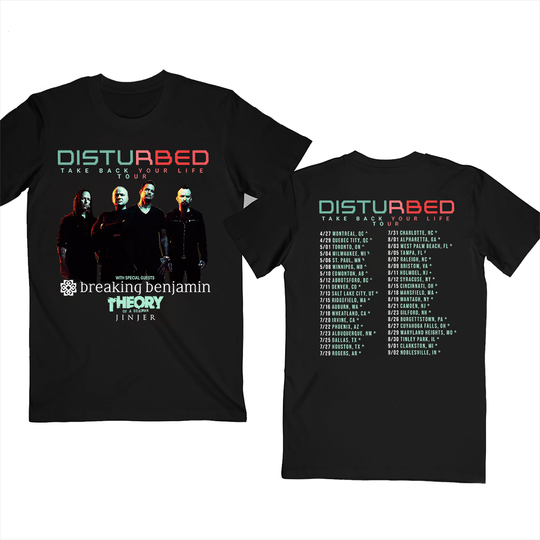 Discover Vintage Disturbed Tour Shirt Take Back Your Life Tour Shirt Disturbed Tour 2023 Shirt