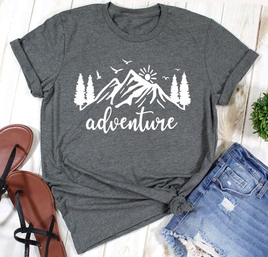 Discover Adventure Shirt, Adventure TShirts, Camping Shirts, Mountain TShirt, Hiker Shirts, Nature Lover Shirt