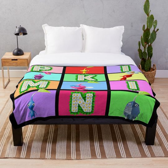Discover Pikmin heroes Throw Blanket