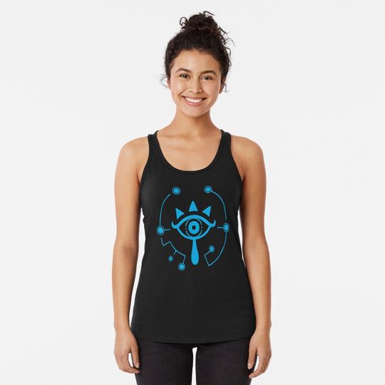 Discover Zelda breath of the wild sheikah eye logo Racerback Tank Top