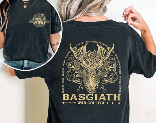 Discover Fourth Wing Double-Sided UNISEX  Color Shirt, Rebecca Yoros T-Shirt
