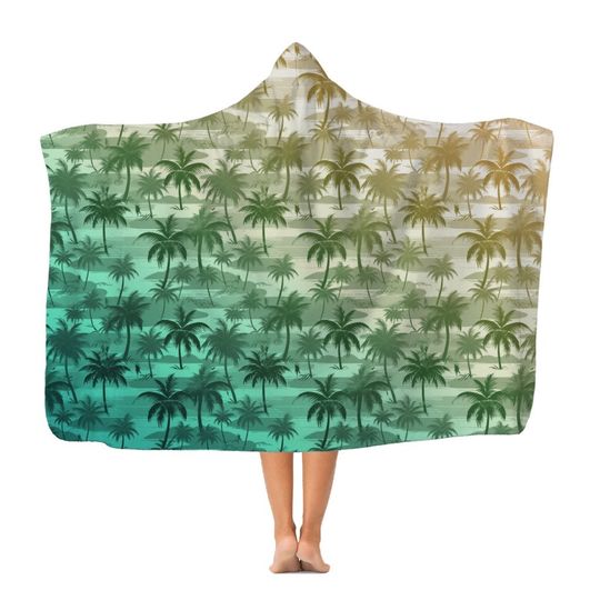 Discover Miami Palms Jungle Trouble Adult Hooded Blanket