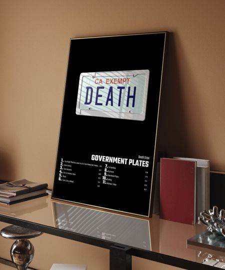 Discover Death Grips - Government Plates Album Cover Poster