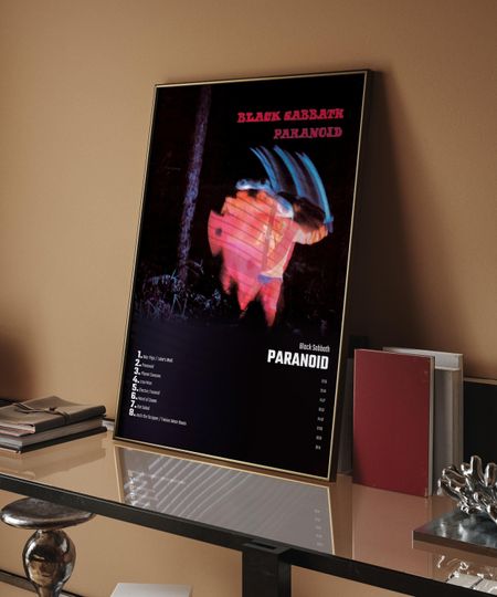 Discover Black Sabbath - Paranoid Album Cover Poster