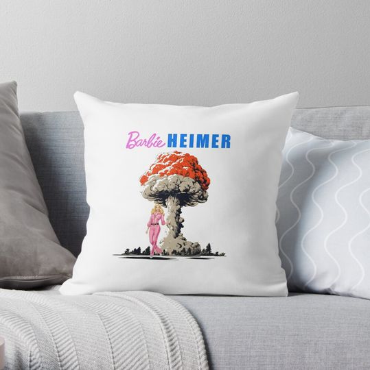Discover Barbenheimer | Barbie Oppenheimer | Barbieheimer | Barbie Doll  Throw Pillow