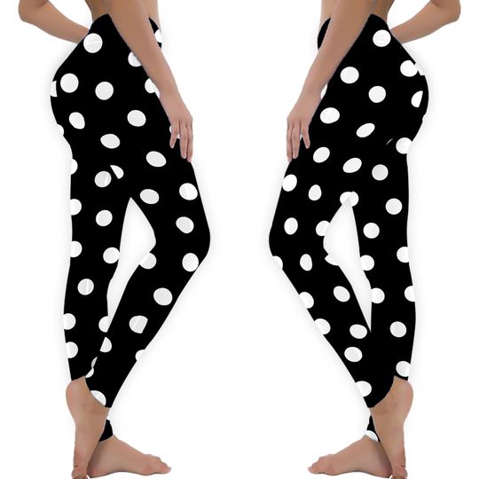 Discover Black and White Polka Dots Classic Print for a Reason Leggings