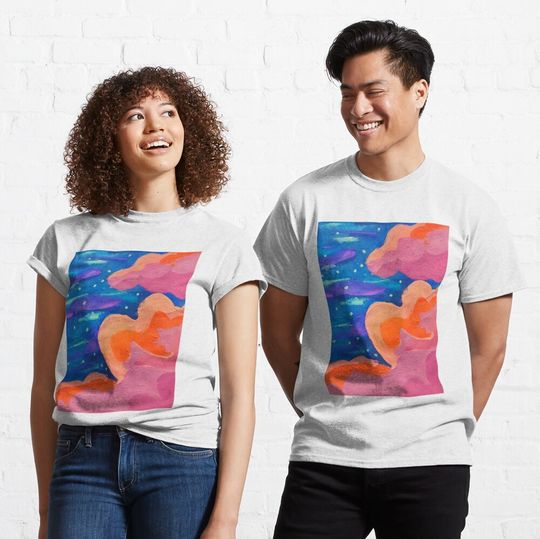 Discover Vivid Surrealist Cloudscape Classic T-Shirt