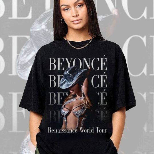 Discover Beyonce Renaissance World Tour 2023 T-Shirt, Disco Ball Bootleg Style Merch