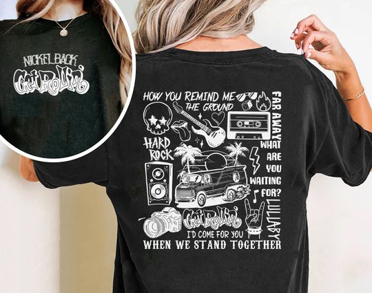Discover Nickelback Get Rolling 2023 Tour T-Shirt - Rockstar Merchandise